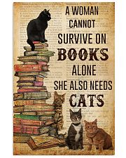 A Woman Survive On Books And Cats 11x17 Poster front