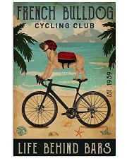 Cycling Club French Bulldog 11x17 Poster front