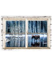 Window And Into The Forest Moose 24x16 Poster front