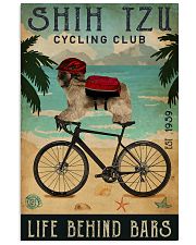 Cycling Club Shih Tzu 11x17 Poster front