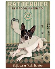 Green Restroom Paper Company Rat Terrier 16x24 Poster front