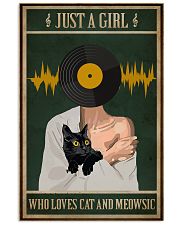 Just A Girl Music And Cat 11x17 Poster front