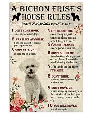 A Bichon Frise's House Rules 11x17 Poster front
