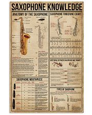 Saxophone Knowledge 16x24 Poster front