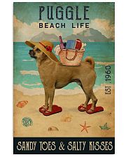 Beach Life Sandy Toes Puggle 11x17 Poster front