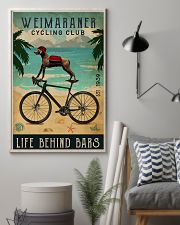 Cycling Club Weimaraner 11x17 Poster lifestyle-poster-1