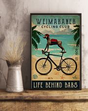Cycling Club Weimaraner 11x17 Poster lifestyle-poster-3