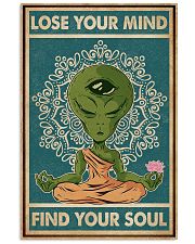 Retro Find My Soul Alien Yoga 11x17 Poster front