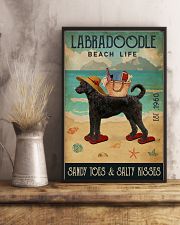 Beach Life Sandy Toes Labradoodle 11x17 Poster lifestyle-poster-3