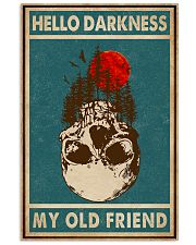 Retro Green Skull Hello Darkness 11x17 Poster front