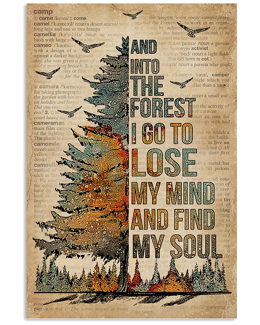 Dictionary Camping And Into The Forest 11x17 Poster