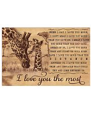 Giraffe I Love You The Most 17x11 Poster front