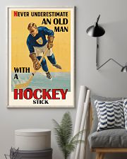 Never Underestimate An Old Man Hockey 16x24 Poster lifestyle-poster-1
