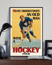 Never Underestimate An Old Man Hockey 16x24 Poster lifestyle-poster-2