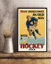 Never Underestimate An Old Man Hockey 16x24 Poster lifestyle-poster-3