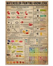 Watercolor Painting Knowledge 11x17 Poster front