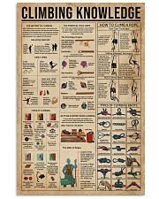 Climbing Knowledge 11x17 Poster front