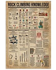 Rock Climbing Knowledge 16x24 Poster front