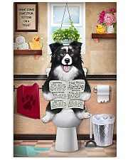 Border Collie Reading Dog News 11x17 Poster front