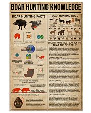 Boar Hunting Knowledge 11x17 Poster front
