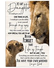 Lion To My Daughter You Have Your Own Matches 11x17 Poster front