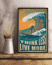 Retro Surfing Think Less Live More 11x17 Poster lifestyle-poster-3
