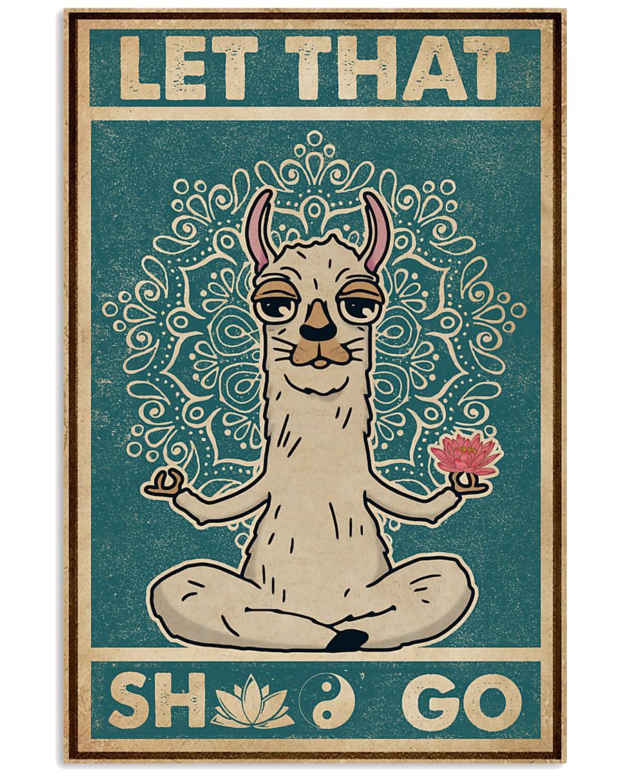 Retro Llama Let That 11x17 Poster
