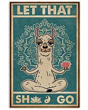 Retro Llama Let That 11x17 Poster front