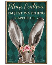 Watching Respectfully Rabbit 16x24 Poster front