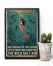 Retro She Dreams Of The Ocean Mermaid 11x17 Poster lifestyle-poster-8