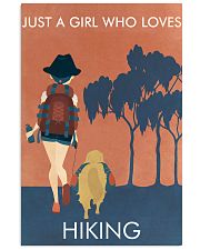 Vintage Orange Just A Girl Hiking 11x17 Poster front