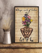 Music Sheet Yoga Flower Let It Be 11x17 Poster lifestyle-poster-3