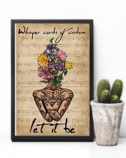 Music Sheet Yoga Flower Let It Be 11x17 Poster lifestyle-poster-8