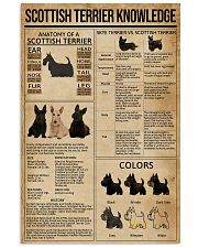 Scottish Terrier Knowledge 11x17 Poster front