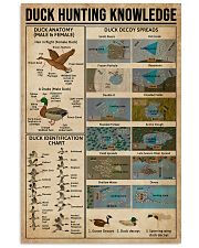 Duck Hunting Knowledge 11x17 Poster front