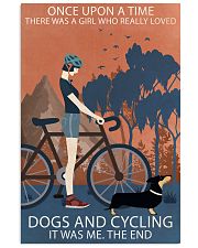 Vintage Once Upon A Time Dachshund And Cycling 11x17 Poster front