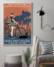 Vintage Once Upon A Time Dachshund And Cycling 11x17 Poster lifestyle-poster-1