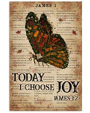 Catchphrase Works Today I Choose Joy Butterfly 11x17 Poster front