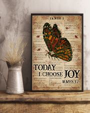 Catchphrase Works Today I Choose Joy Butterfly 11x17 Poster lifestyle-poster-3