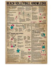 Beach Volleyball Knowledge 11x17 Poster front
