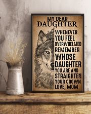 To Daughter Straighten Your Crown Wolf 11x17 Poster lifestyle-poster-3