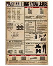 Warp Knitting Knowledge 24x36 Poster front