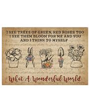 Floral Music Sheet Wonderful World Succulent Tool 17x11 Poster front