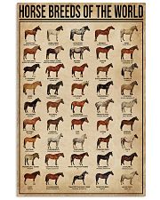 Horse Breeds Of The World 11x17 Poster front