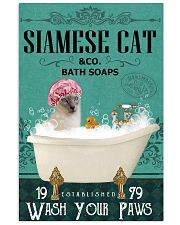 Green Bath Soap Company Siamese cat 11x17 Poster front