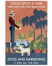 Vintage Once Upon A Time Dog Gardening 16x24 Poster front