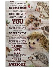 Hedgehog Today Is A Good Day 11x17 Poster front