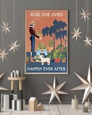 Vintage And She Lived Happily Dog Gardening 11x17 Poster lifestyle-holiday-poster-1