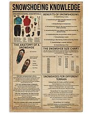 Snowshoeing Knowledge 11x17 Poster front