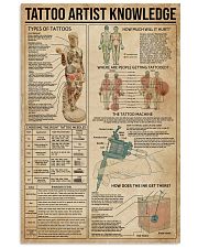 Knowledge Tattoo Artist 11x17 Poster front